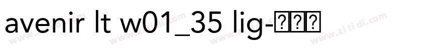 avenir lt w01_35 lig字体转换